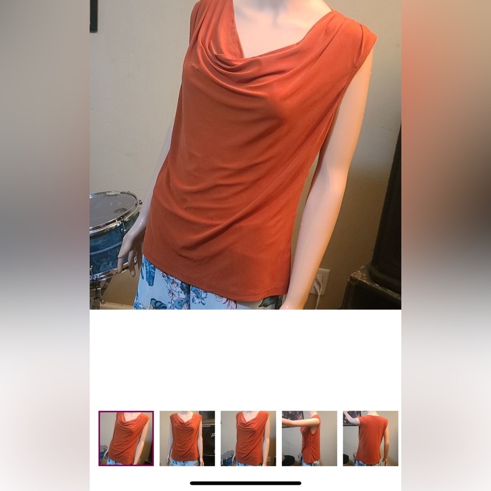 Dress Barn cowl neck tank - XL